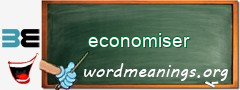 WordMeaning blackboard for economiser